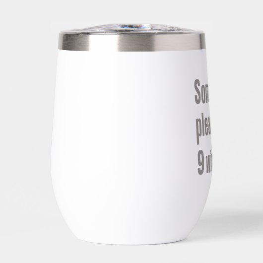 Funny Wine Emergency Zitat (Vorderseite)