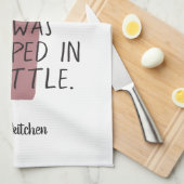 Funny Wine Flasche Sprichwort Name Red Black Nice Geschirrtuch (Viertel Falte)