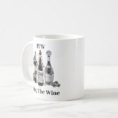Funny Wine Flaschen Kaffeetasse (Vorderseite Links)