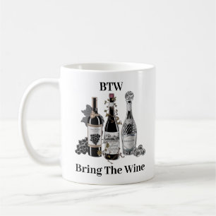 Funny Wine Flaschen Kaffeetasse