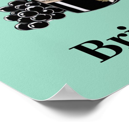 Funny Wine Flaschen Poster (Ecke)