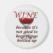 Funny Wine Flaschenmagnet Magnet (Vorne)