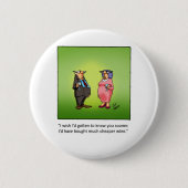 Funny Wine Geschenk! Button (Vorderseite)