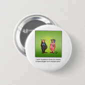 Funny Wine Geschenk! Button (Vorne & Hinten)