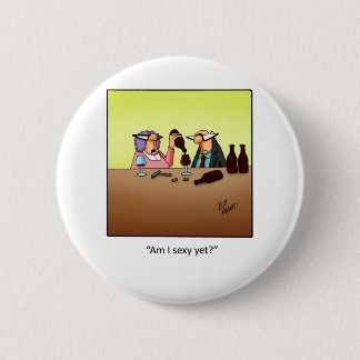 Funny Wine Geschenk! Button
