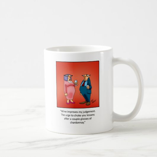 Funny Wine Geschenk! Kaffeetasse (Rechts)