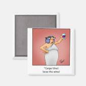 Funny Wine Geschenk! Magnet (Vorderseite/Rückseite)