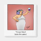 Funny Wine Geschenk! Magnet (Vorne)