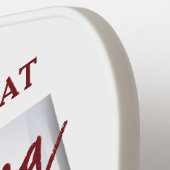 Funny Wine Glass "Drinking Practice" Pickleball Schläger (Linke Seite)