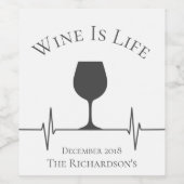 Funny Wine ist das Personalisierte Leben Weinetikett (Einzelnes Label)