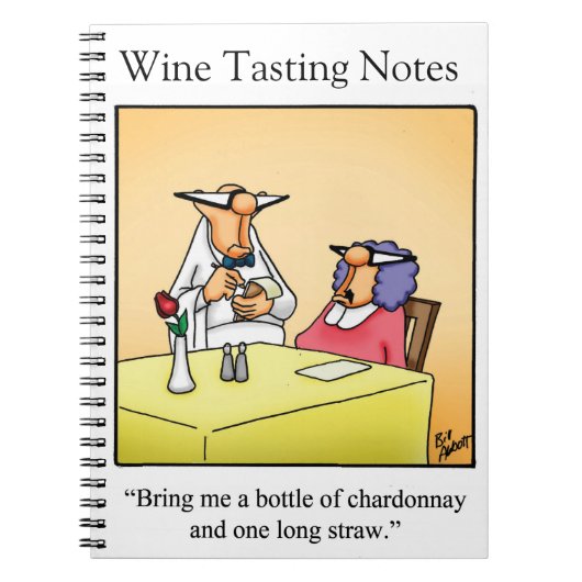 Funny Wine Journal-Geschenk Notizblock (Vorderseite)