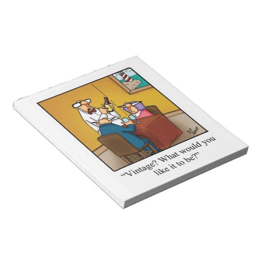 Funny Wine Journal "Spectickles" Geschenk Notizblock (angewinkelt)