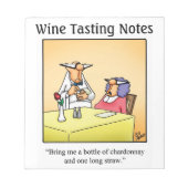 Funny Wine Journal "Spectickles" Geschenk Notizblock (Vorderseite)