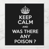 Funny Wine Label über Gift innen... Weinetikett (Einzelnes Label)