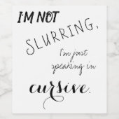 Funny Wine Label Weinetikett (Einzelnes Label)