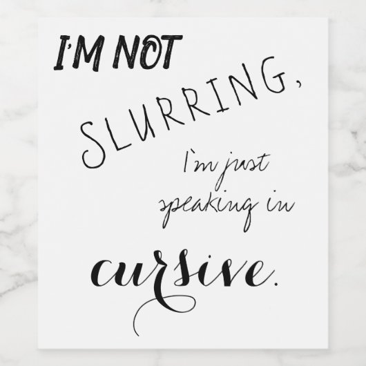 Funny Wine Label Weinetikett (Einzelnes Label)