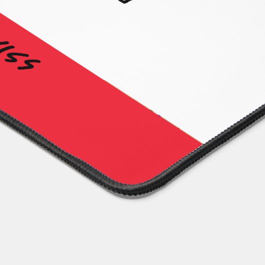 Funny Wine Lover Cartoon Schreibtischunterlage (Ecke)