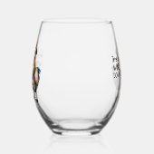 Funny Wine Lover/Chicken Weinglas Ohne Stiel (Rechts)