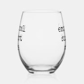 Funny Wine Lover emotionale Unterstützung Wein Gla Weinglas Ohne Stiel (Rechts)