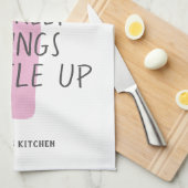 Funny Wine Lover Individuelle Name Stilvolles Gesc Geschirrtuch (Viertel Falte)