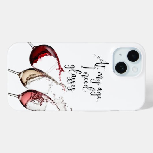 Funny Wine Lover Phone Case (Rückseite (Horizontal))