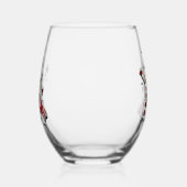 Funny Wine Lover/Snowman Weinglas Ohne Stiel (Rechts)