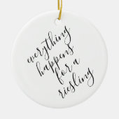 Funny Wine Lover Weihnachten Keramik Ornament (Vorne)