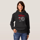 Funny Wine Lover Wine A Little Laugh A Lot Hoodie (Vorne ganz)