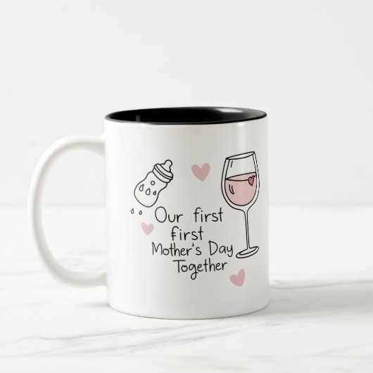 Funny Wine Lover's Coffee Tasse für die Mama (Links)