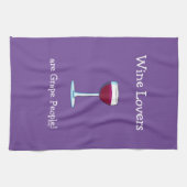 Funny Wine Lovers Geschirrtuch (Horizontal)