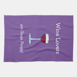 Funny Wine Lovers Geschirrtuch