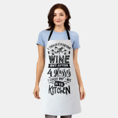 Funny Wine Lovers Zitat über Kochen Küche  Schürze (Getragen)