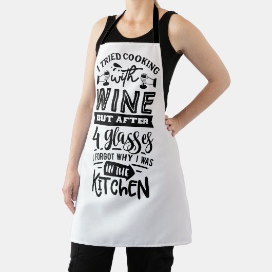 Funny Wine Lovers Zitat über Kochen Küche Schürze (InSitu)