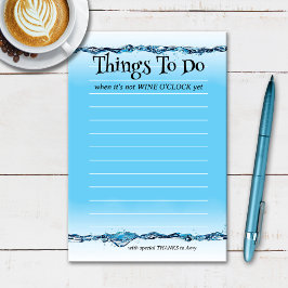 Funny Wine O'Clock Wasser Post-it Klebezettel