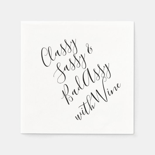 Funny Wine Party Napkins Serviette (Vorderseite)