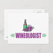 Funny Wine Postkarte (Vorne/Hinten)