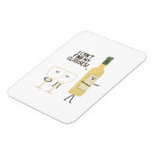 Funny Wine Pun I Can't Find My Glasses Magnet  (Linke Seite)