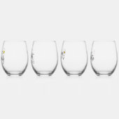 Funny Wine Puns Weinglas Ohne Stiel (Links)