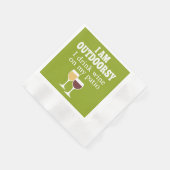 Funny Wine Quote - Ich trinke Wein auf meiner Terr Serviette (Ecke)