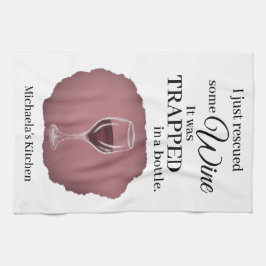 Funny Wine Quote Spaß Niedlich Geschirrtuch