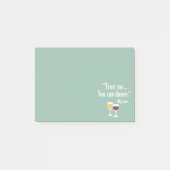 Funny Wine Quote - Vertrauen Sie mir, dass Sie tan Post-it Klebezettel (Vorderseite)