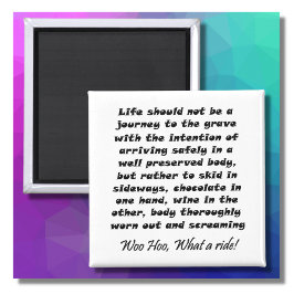 Funny wine quote Witz Geburtstag Spaß Geschenke Ma Magnet