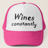 Funny wine quotes geschenke niedlich Junggeselinne Truckerkappe (Vorderseite)
