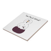 Funny Wine Snowman Tile Fliese (Seite)
