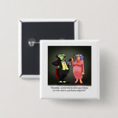 Funny Wine Spaß Button (Vorne & Hinten)