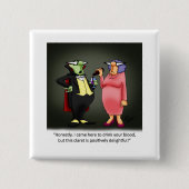 Funny Wine Spaß Button (Vorderseite)