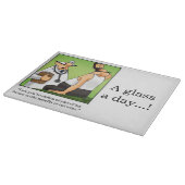 Funny Wine Spaß Chefkoch Schneidebrett (Ecke)