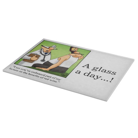 Funny Wine Spaß Chefkoch Schneidebrett (Ecke)