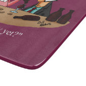 Funny Wine Spaß Cutting Board Schneidebrett (Ecke)