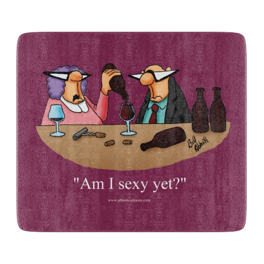 Funny Wine Spaß Cutting Board Schneidebrett (Vorderseite)